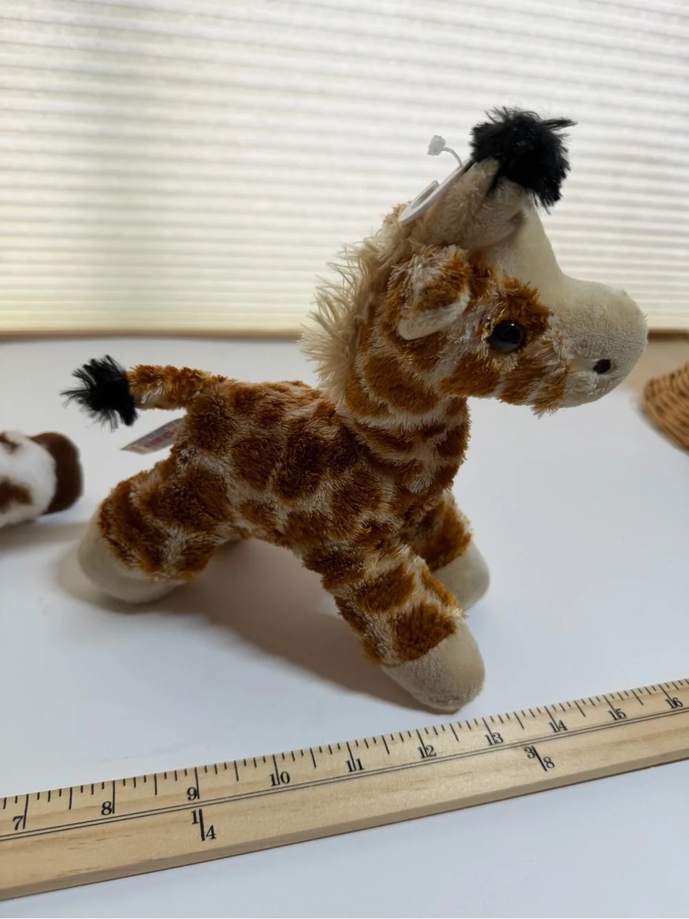 Aurora Plush Giraffe two horses. Mini Flopsie Gigi giraffe Prancer horse Gypsie